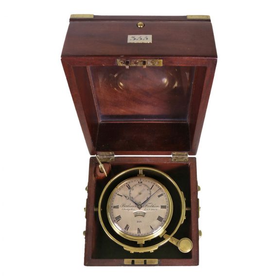 English brass eight day marine chronometer Circa 1820