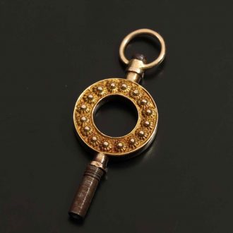 Swiss gold and enamel lyre form watch with repeater Circa 1790