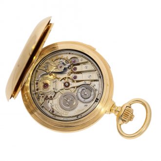 Swiss hunter cased watch with perpetual calendar Circa 1910