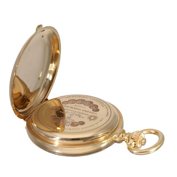 Swiss hunter cased watch with perpetual calendar Circa 1910 Swiss hunter cased watch with perpetual calendar Circa 1910