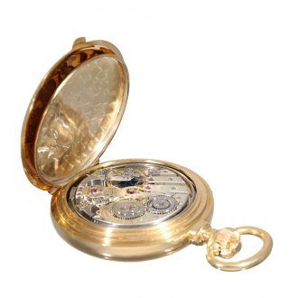Swiss hunter cased watch with perpetual calendar Circa 1910
