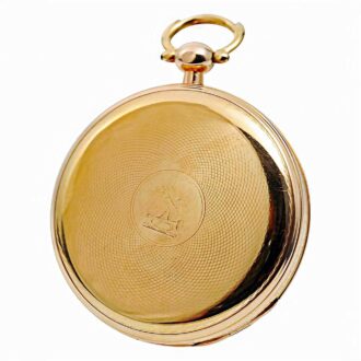 English gold ruby cylinder pocket watch Circa 1805