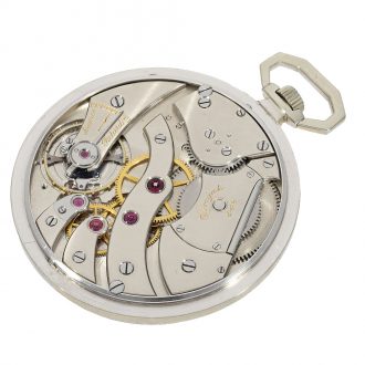 French dress watch with perpetual calendar and moon phase Circa 1924
