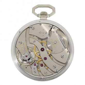 French dress watch with perpetual calendar and moon phase Circa 1924