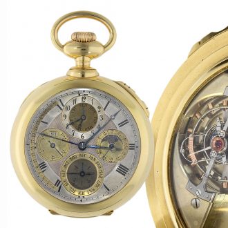 Swiss chronometre first Class with nine complications Circa 1900