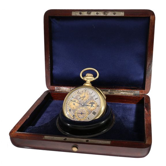 Swiss chronometre first Class with nine complications Circa 1900 Swiss chronometre first Class with nine complications Circa 1900