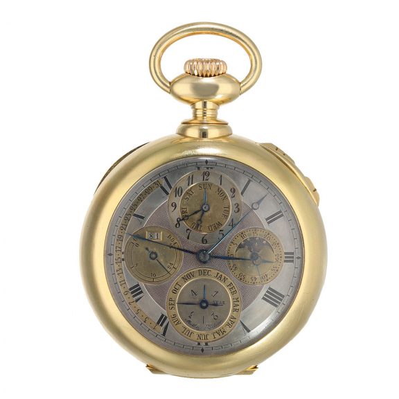 Swiss chronometre first Class with nine complications Circa 1900