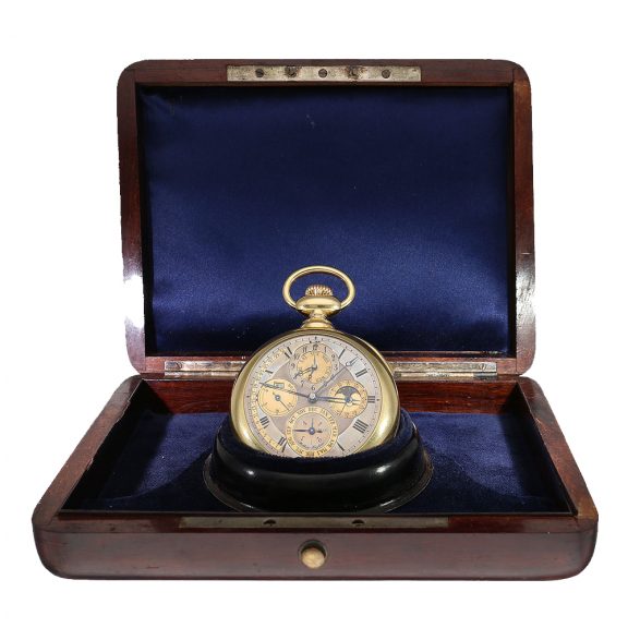 Swiss chronometre first Class with nine complications Circa 1900 Swiss chronometre first Class with nine complications Circa 1900