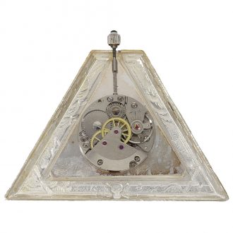 Swiss silver masonic watch with lever escapement Circa 1955