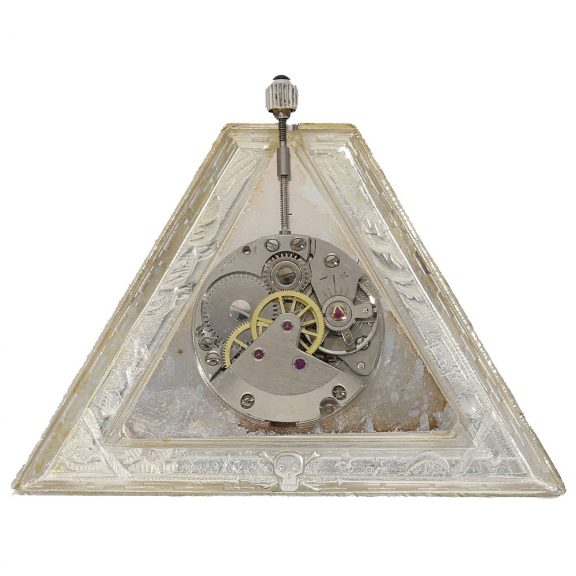Swiss silver masonic watch with lever escapement Circa 1955 Swiss silver masonic watch with lever escapement Circa 1955