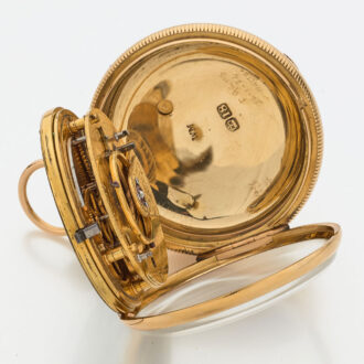 Heavy English gold open faced duplex watch Circa 1820-1821 Heavy English gold open faced duplex watch Circa 1820-1821