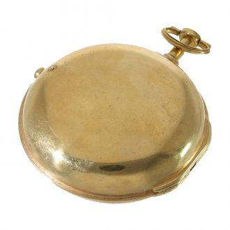 English gilt astronomical pocket watch with tide indicator Circa 1790