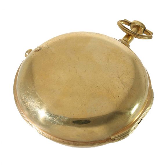English gilt astronomical pocket watch with tide indicator Circa 1790 English gilt astronomical pocket watch with tide indicator Circa 1790