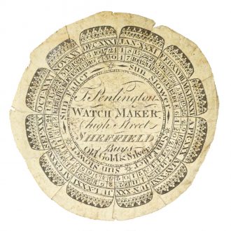 English gilt astronomical pocket watch with tide indicator Circa 1790