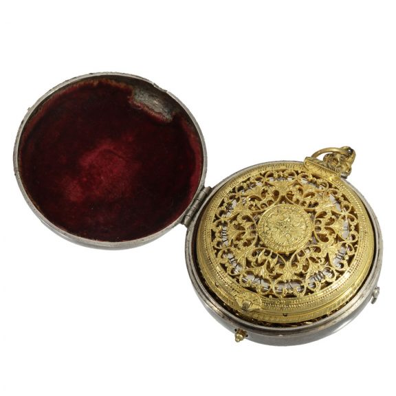 English silver historically important astronomical pendant watch Circa 1630 English silver historically important astronomical pendant watch Circa 1630