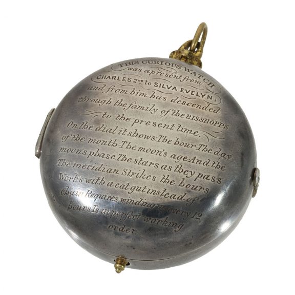 English silver historically important astronomical pendant watch Circa 1630 English silver historically important astronomical pendant watch Circa 1630