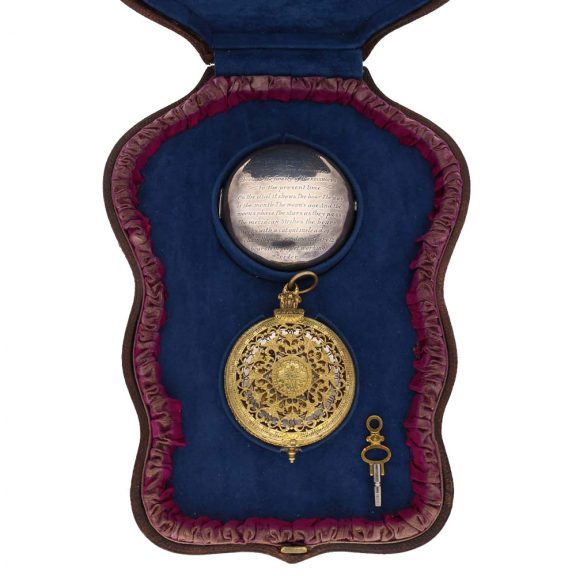 English silver historically important astronomical pendant watch Circa 1630 English silver historically important astronomical pendant watch Circa 1630