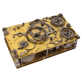 German important fire gilt Renaissance coach clock Circa 1583