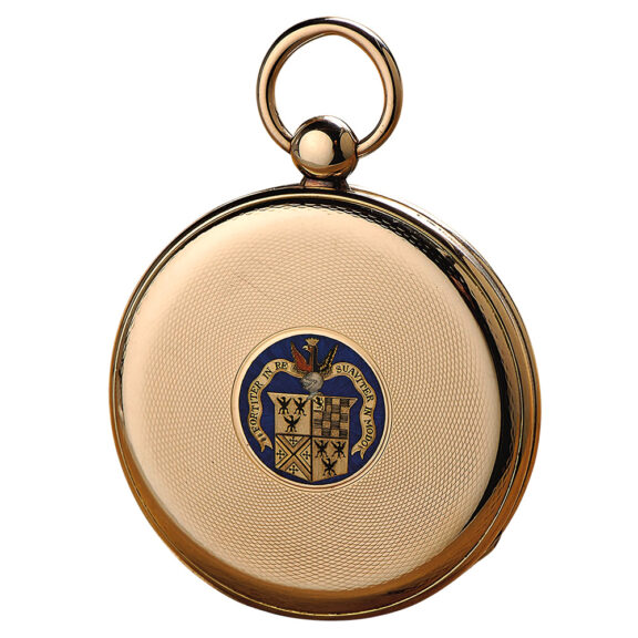 Swiss gold watch with alarm and jumping seconds Circa 1830 Swiss gold watch with alarm and jumping seconds Circa 1830
