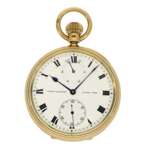 Fine English 18 carat gold precision pocket watch Circa 1910