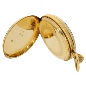 Fine English 18 carat gold precision pocket watch Circa 1910