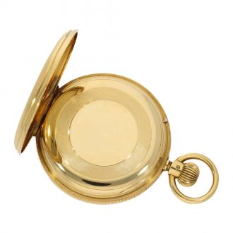 Fine English 18 carat gold precision pocket watch Circa 1910