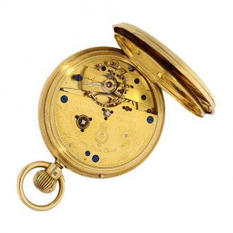 Fine English 18 carat gold precision pocket watch Circa 1910