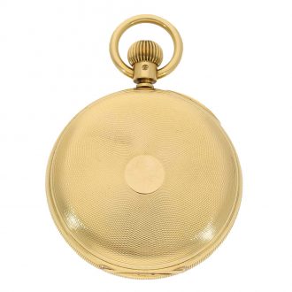 Fine English 18 carat gold precision pocket watch Circa 1910