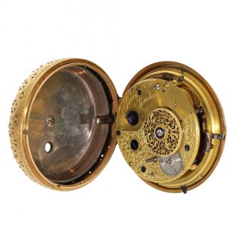 Heavy English 18K gold watch with stoppable seconds Circa 1815