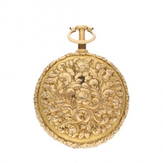 Heavy English 18K gold watch with stoppable seconds Circa 1815