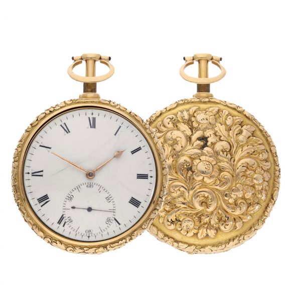 Heavy English 18K gold watch with stoppable seconds Circa 1815 Heavy English 18K gold watch with stoppable seconds Circa 1815