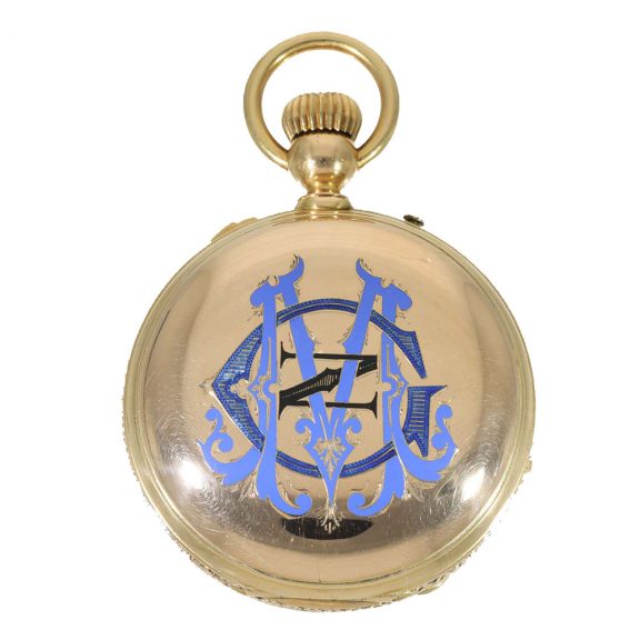 Swiss highly interesting 18K gold chronometer Circa 1865 Swiss highly interesting 18K gold chronometer Circa 1865