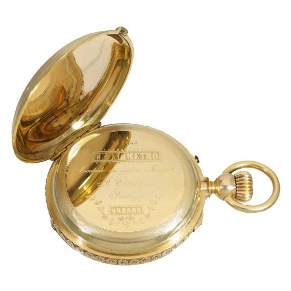 Swiss highly interesting 18K gold chronometer Circa 1865 Swiss highly interesting 18K gold chronometer Circa 1865