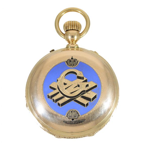 Swiss highly interesting 18K gold chronometer Circa 1865 Swiss highly interesting 18K gold chronometer Circa 1865