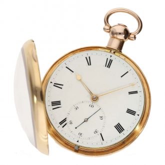 English interesting gold open faced chronometer Circa 1810