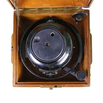 German bakelite marine chronometer in wooden box Circa 1940