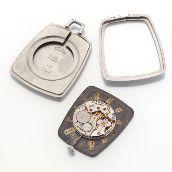 Rare Swiss 18 carat white gold Rolex pocket watch Circa 1973 Rare Swiss 18 carat white gold Rolex pocket watch Circa 1973