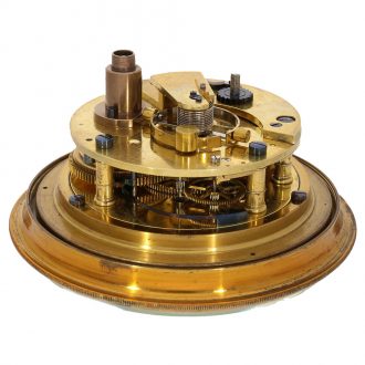 Scottish brass chronometer with spring detent chronometer escapement Circa 1870