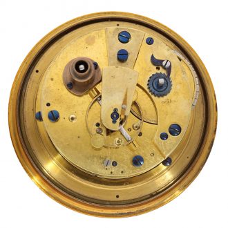 Scottish brass chronometer with spring detent chronometer escapement Circa 1870