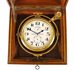 Swiss small brass marine chronometer in excellent condition Circa 1950