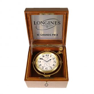 Swiss small brass marine chronometer in excellent condition Circa 1950