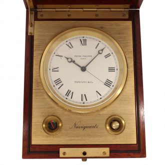 Fine Swiss brass marine chronometer with center seconds Circa 1980 Fine Swiss brass marine chronometer with center seconds Circa 1980