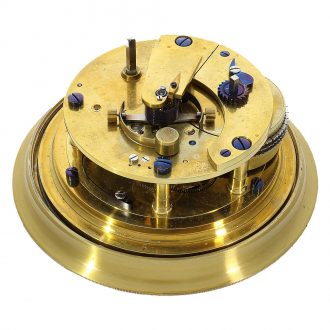 Fine English brass deck chronometer with power reserve Circa 1860