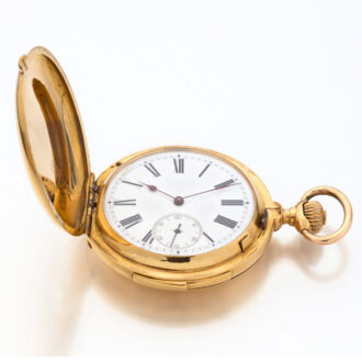Fine Swiss gold minute repeating LeCoultre watch Circa 1899