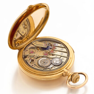 Fine Swiss gold minute repeating LeCoultre watch Circa 1899