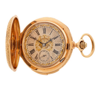 Heavy Swiss minute repeater for the Hispanic market Circa 1880