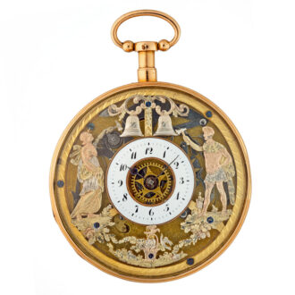 French gold and enamel quarter repeating watch Circa 1810