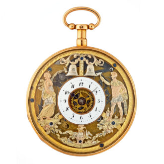 French gold and enamel quarter repeating watch Circa 1810