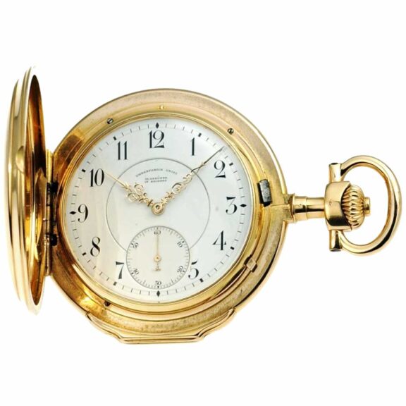 German 18k rose gold Glashütte pocket watch Circa 1900