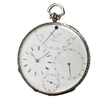 Swiss silver pocket with "Reaumur" temp. indication Circa 1855